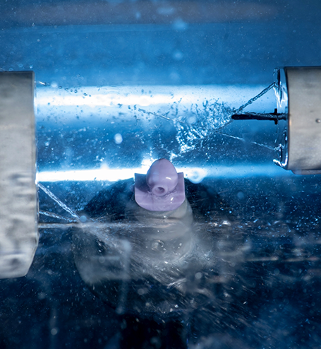 Close up of dental technology