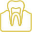 Icon of tooth in gums